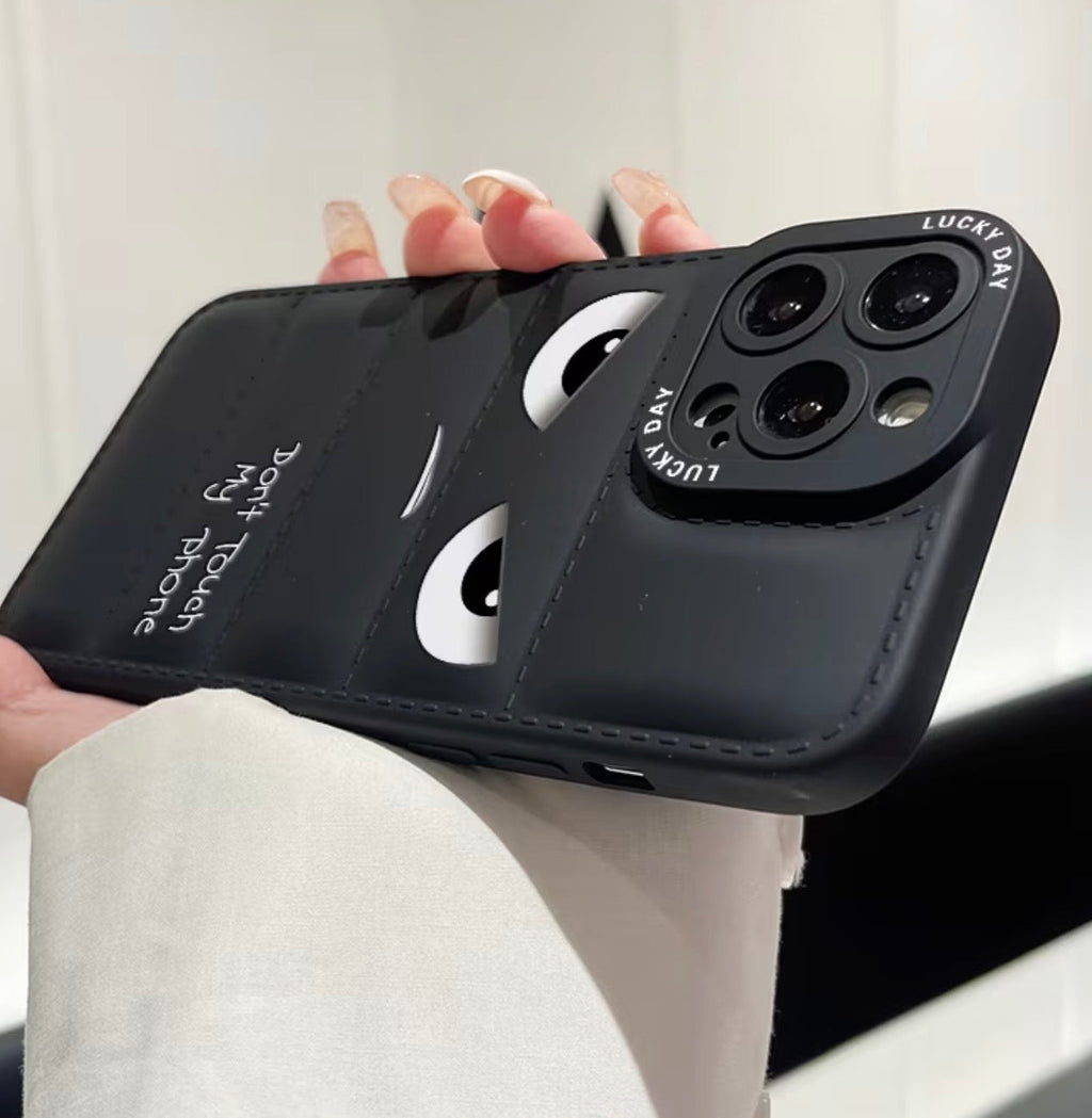 Husa Don't Touch My Phone - Puffer Case