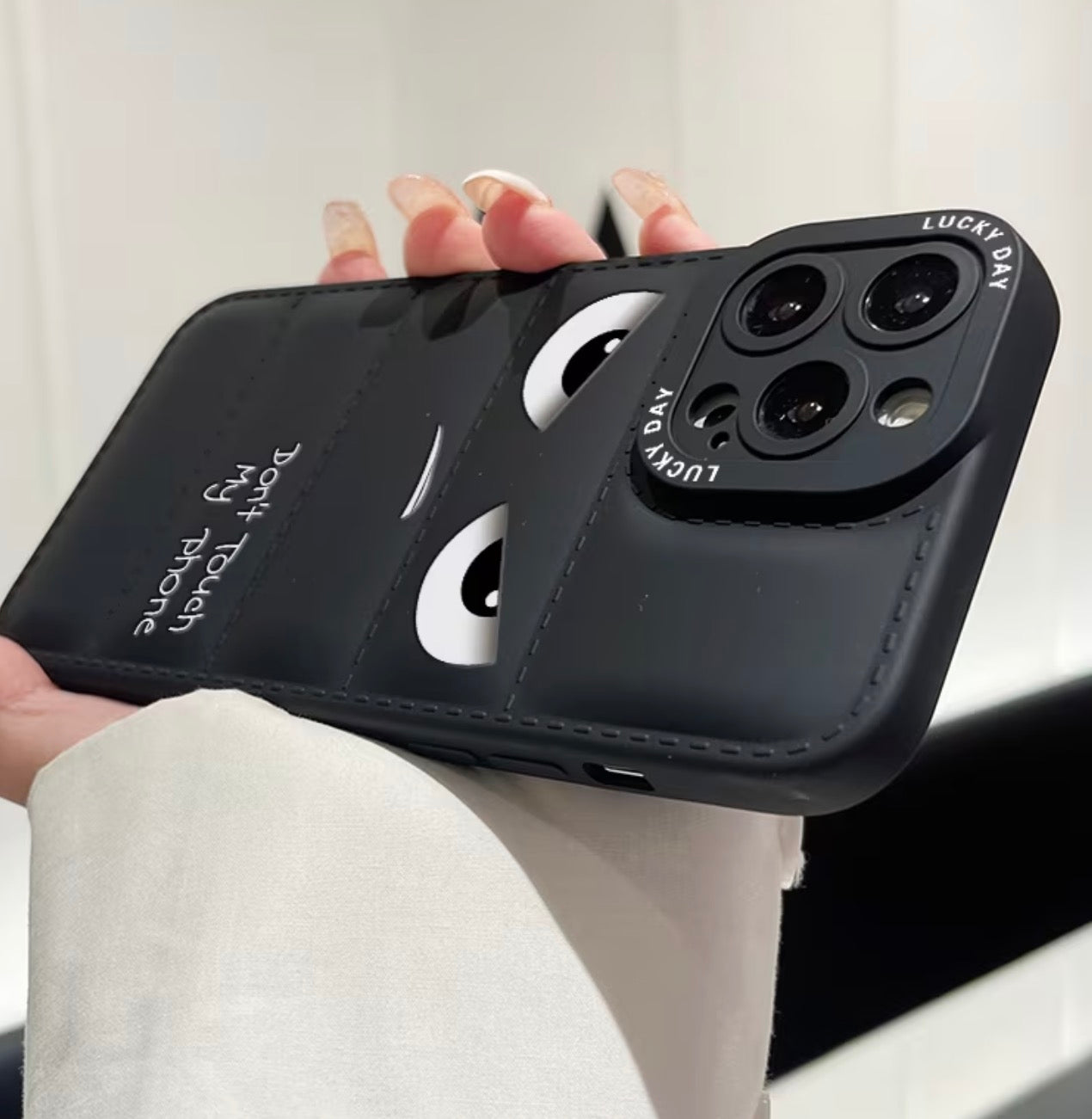 Husa Don't Touch My Phone - Puffer Case