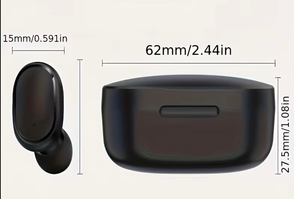 Căști Wireless TWS cu Display LED și Touch Control – In-Ear Bluetooth pentru iOS și Android
