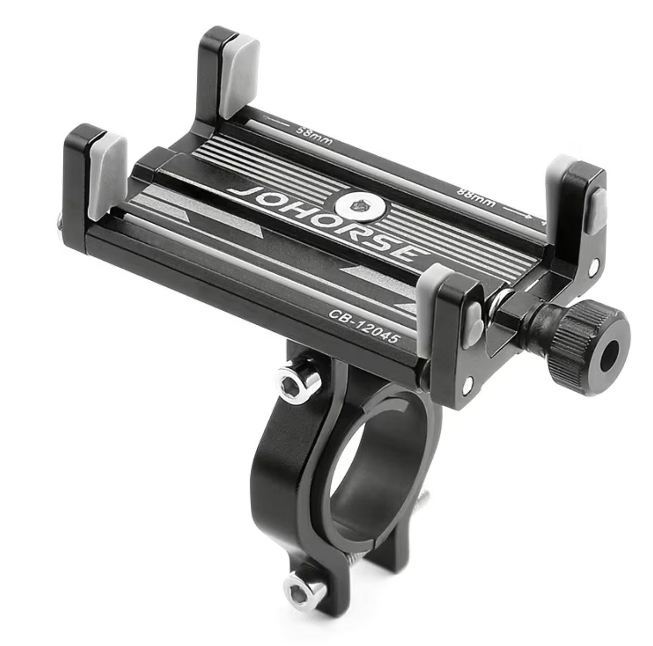 Suport Universal pentru Telefon din Aliaj de Aluminiu pentru Bicicletă și Motocicletă, Montat pe Ghidon, Rotabil 360°