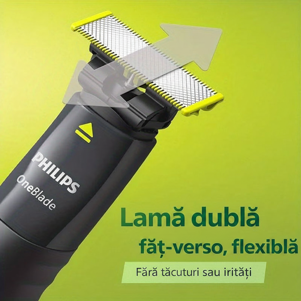 Lamă dublă față-verso flexibilă