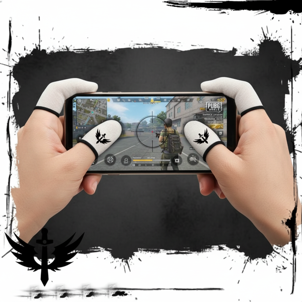 Mănuși de Gaming pentru Degete – Anti-Transpirație cu Cutie Metalică