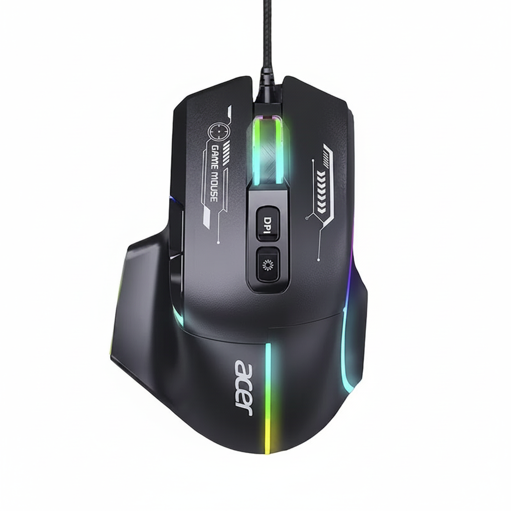 Mouse gaming Acer OMW950 Negru – vedere de sus