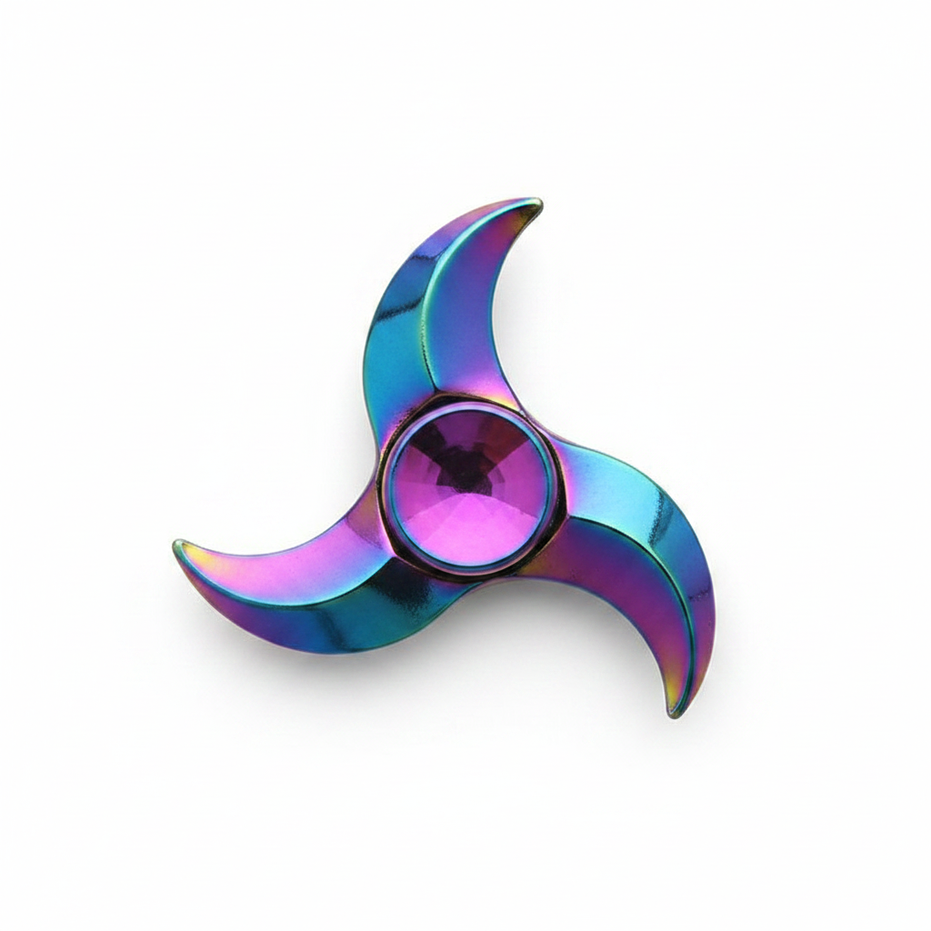 Rainbow Fidget Spinner Shark Blades